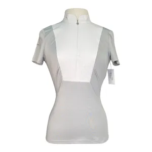 Fager Competition Short Sleeve Shirt in Grey/White - Women's Small