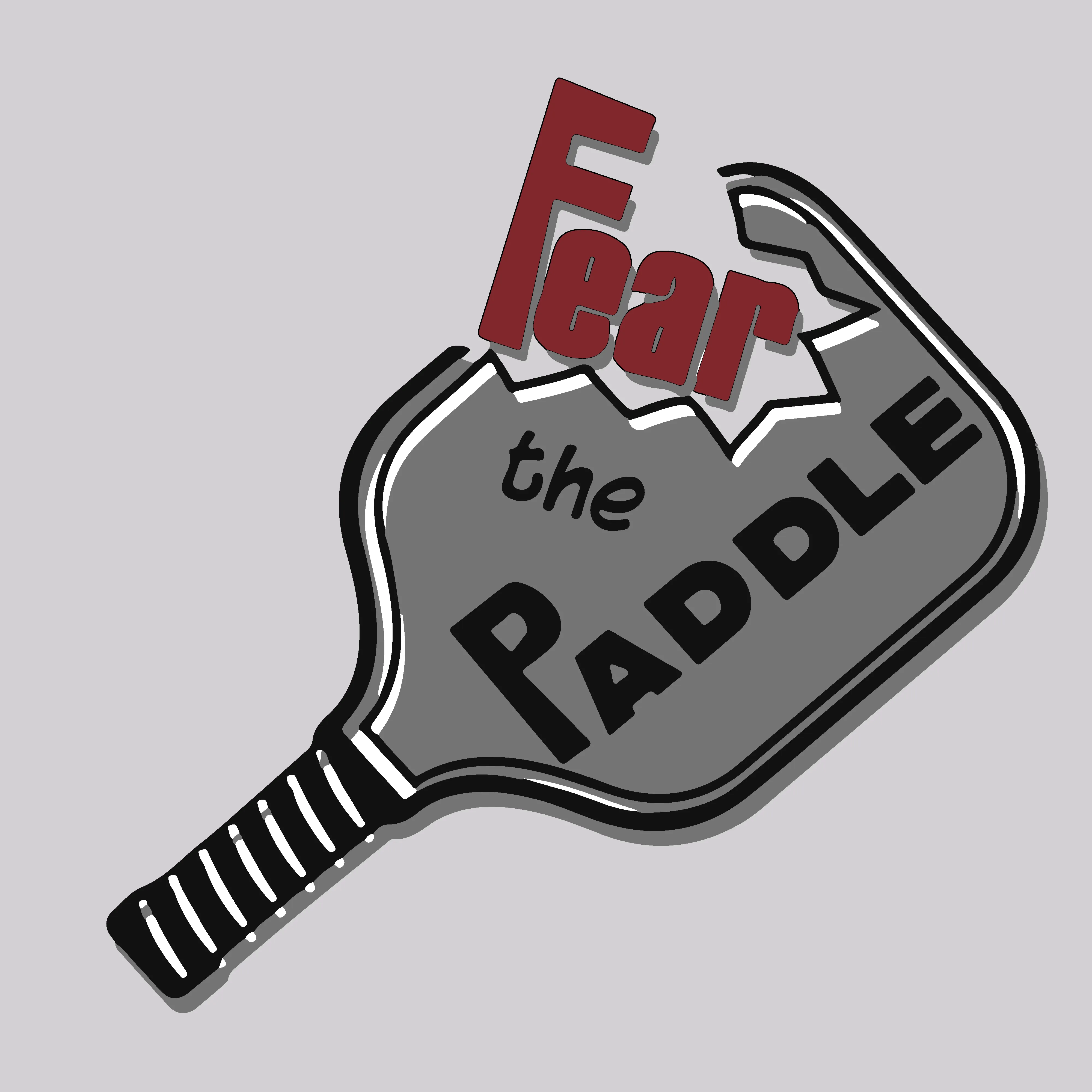 Fear The Paddle | Men's Short Sleeve Pickleball Shirt | 100% Polyester
