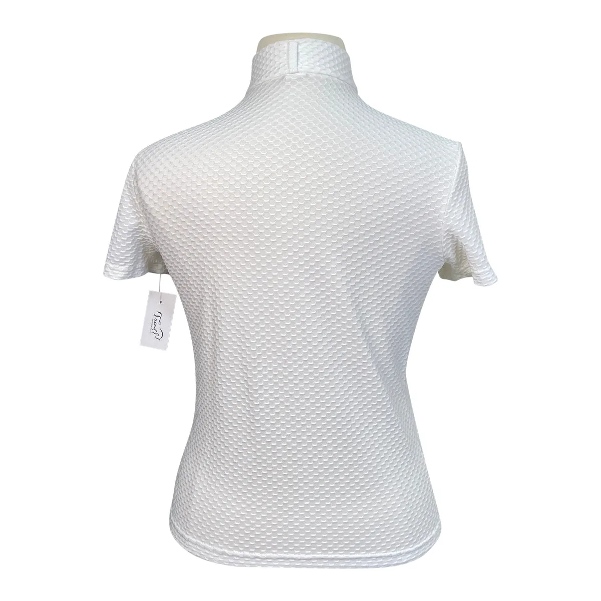 FITS Short Sleeve Show Shirt in White - Women's Large