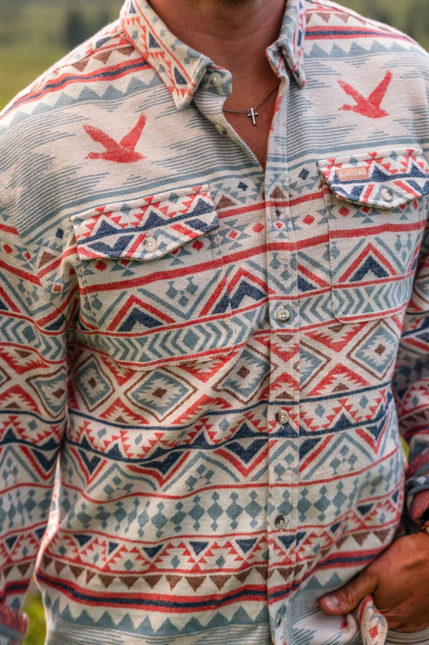 Flying Duck Aztec - Long Sleeve Twill