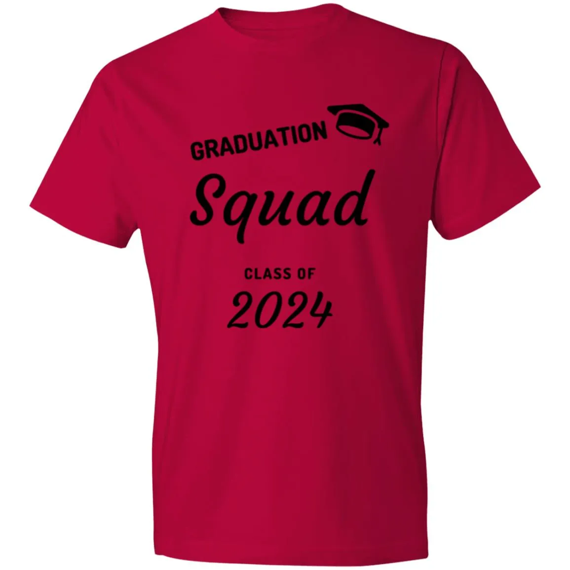 Grad Squad 2024 Black CLOSEOUT - 980 Lightweight T-Shirt 4.5 oz
