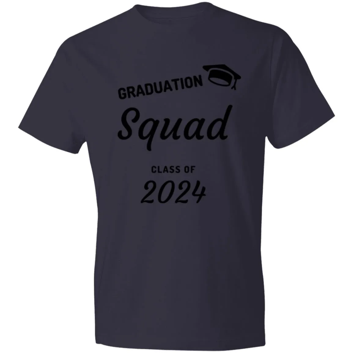 Grad Squad 2024 Black CLOSEOUT - 980 Lightweight T-Shirt 4.5 oz