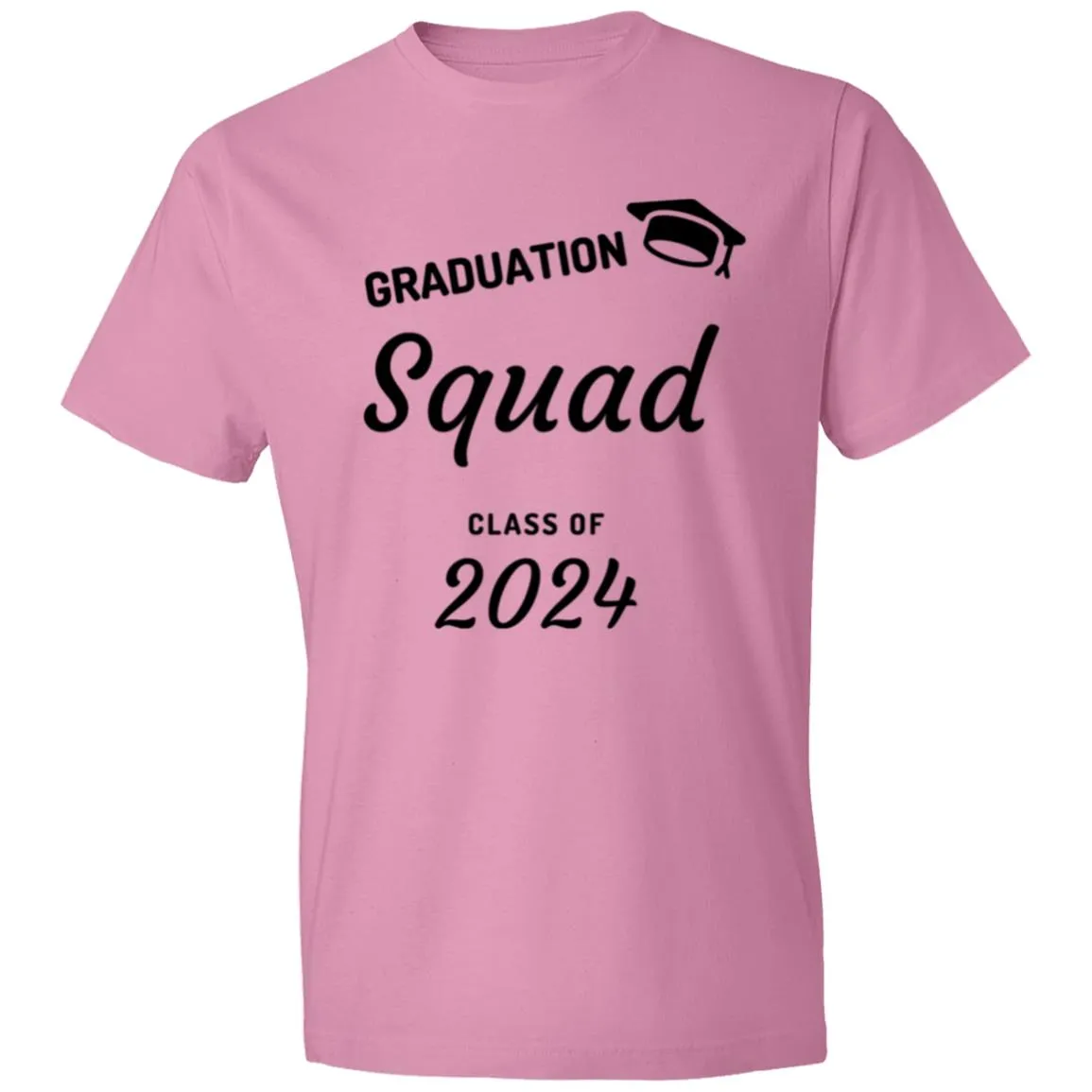 Grad Squad 2024 Black CLOSEOUT - 980 Lightweight T-Shirt 4.5 oz