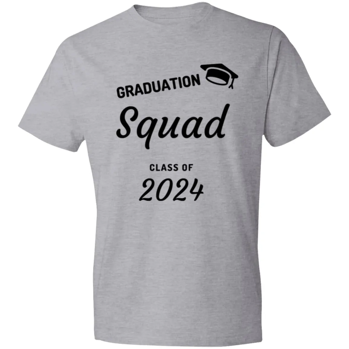 Grad Squad 2024 Black CLOSEOUT - 980 Lightweight T-Shirt 4.5 oz