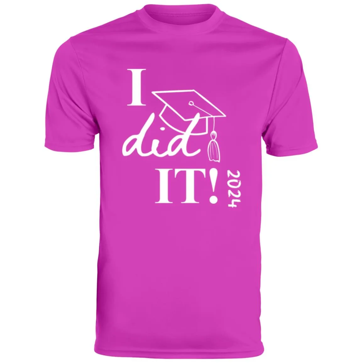 Graduation I did it 2024 CLOSEOUT - 790 Men's Moisture-Wicking Tee
