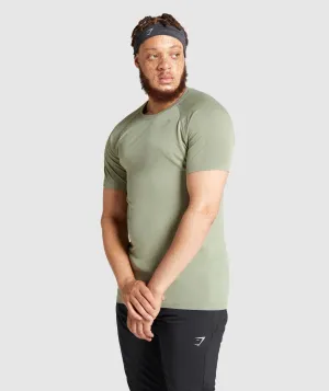 Gymshark Aspect Lightweight Seamless T-Shirt - Light Green