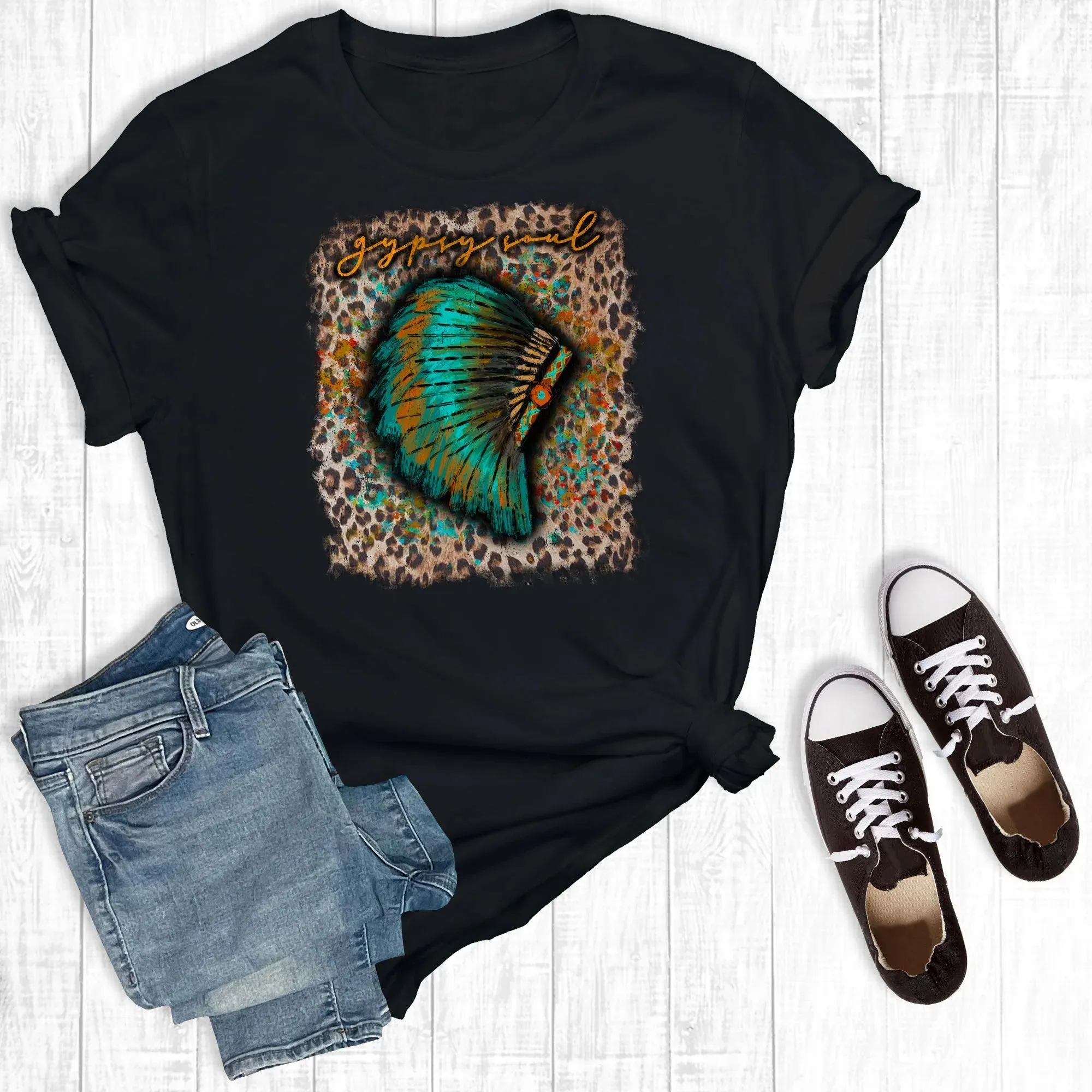 Gypsy Soul Headdress Tee~ Only Large, XL