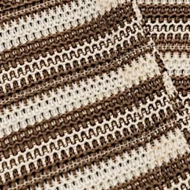 Havana stripe oversized knit shirt