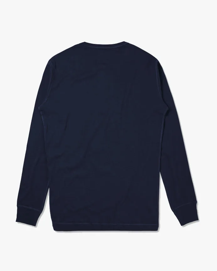 Hemen Biarritz Harri L/S Henley - Deep Marine