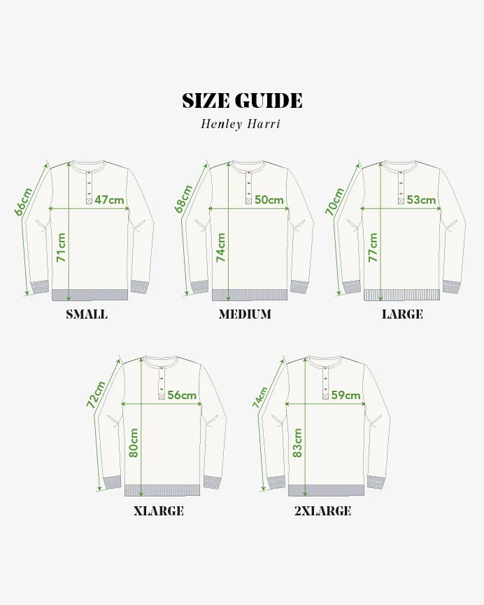 Hemen Biarritz Harri L/S Henley - Deep Marine