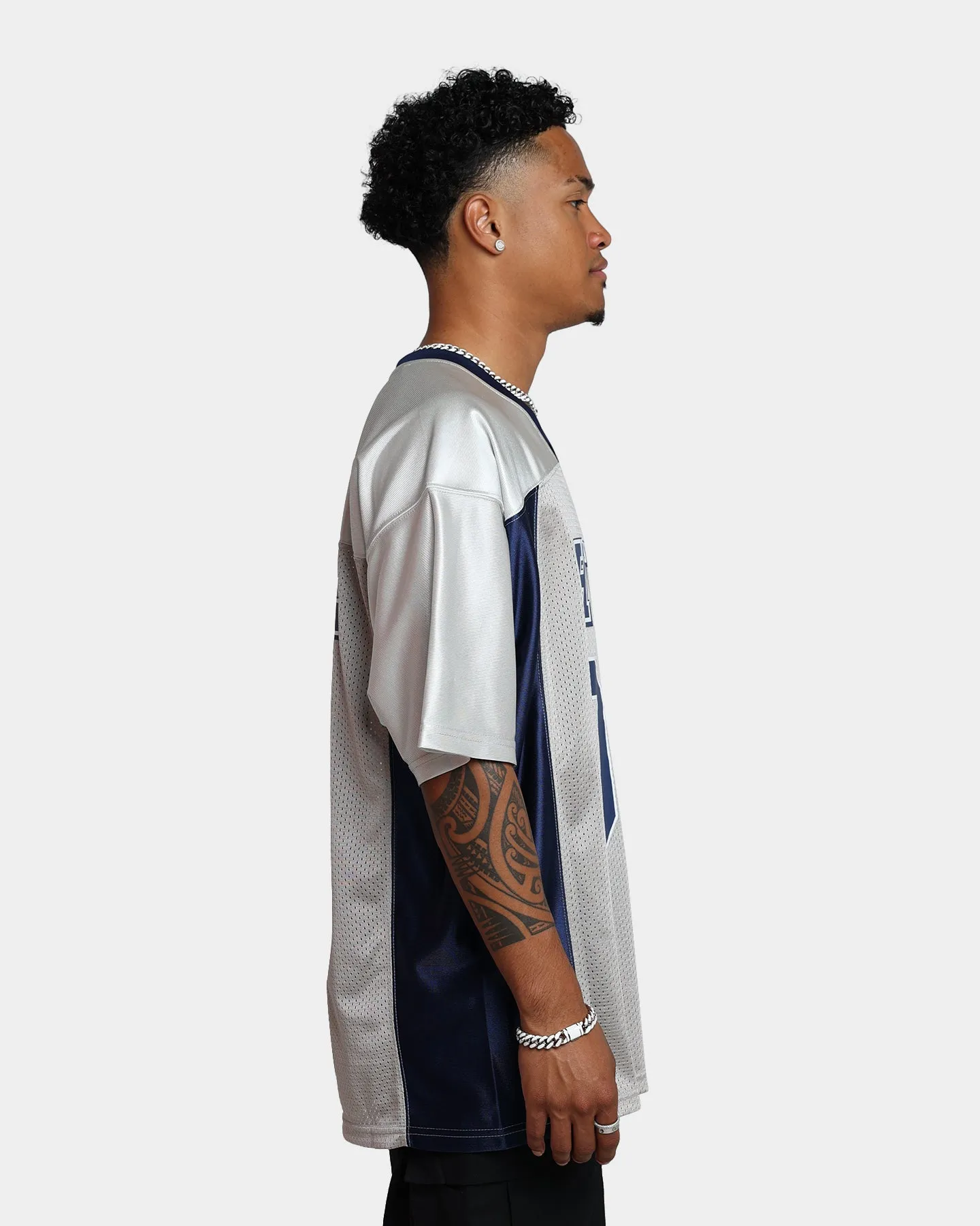 HUF Anvry Football Jersey Silver
