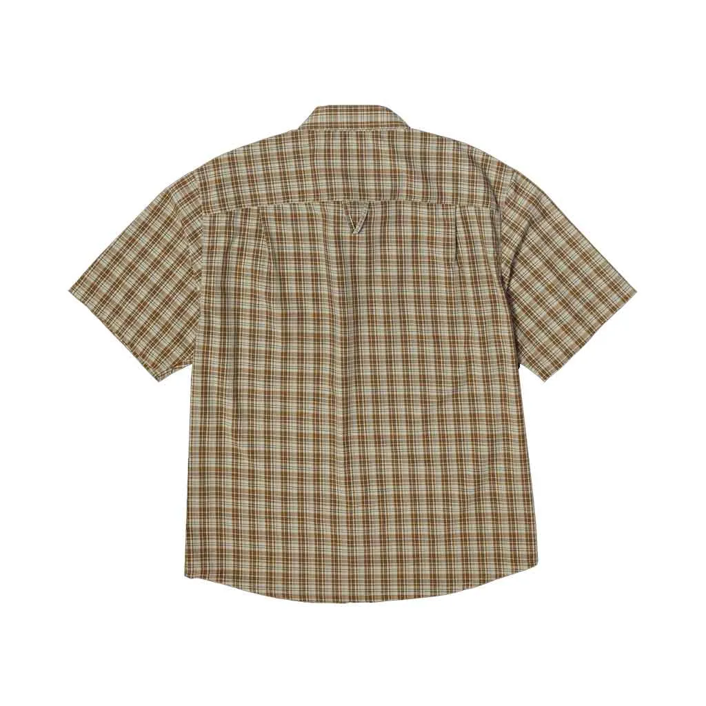 Huf H Star Plaid S/S Woven - Putty