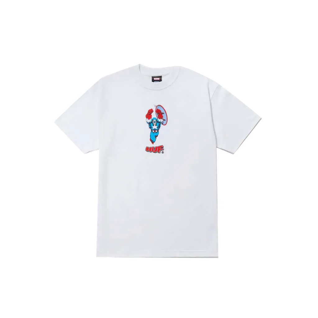 Huf x Avengers Cap No Cap S/S Tee - White