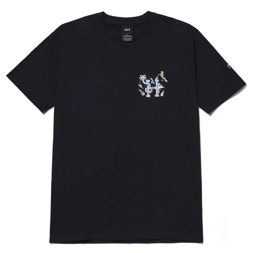 Huf x Steven Harrington H S/S Tee - Black