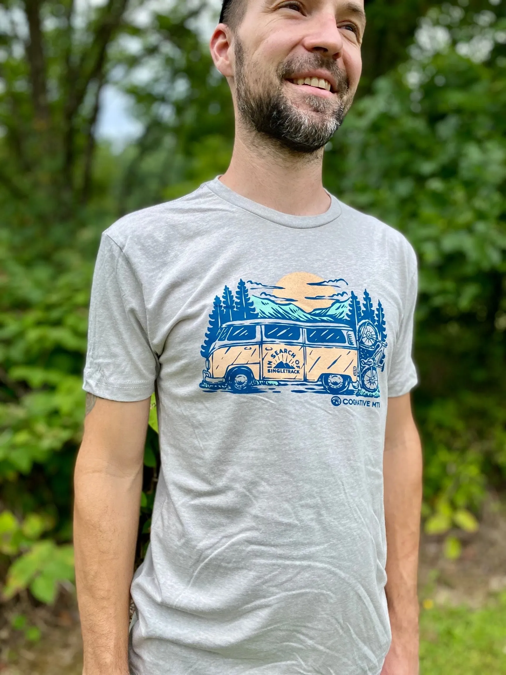 In Search of Singletrack Men's Shirt  (Sand)