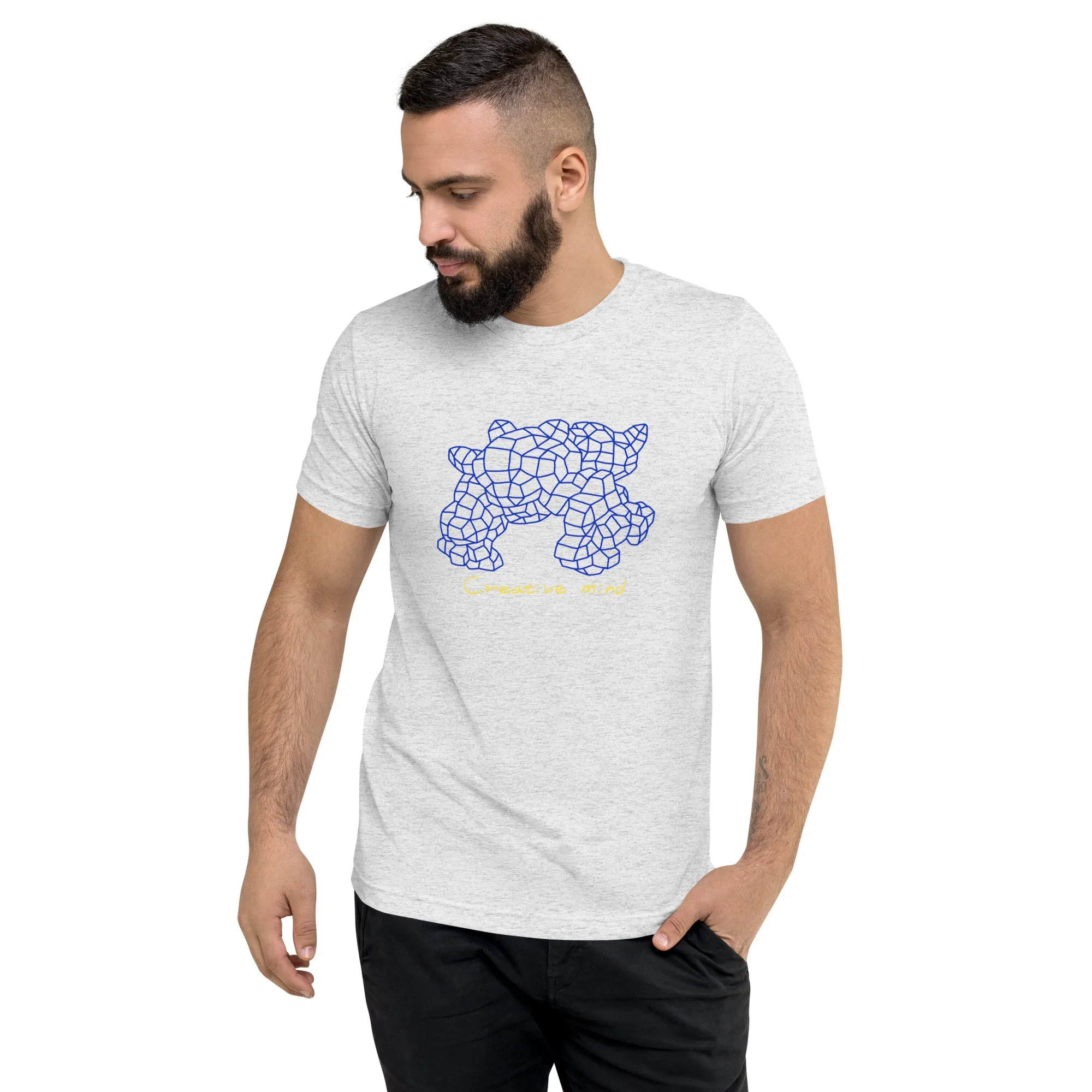 Insook Hwang's art_Net_Blue Dino #1_Short sleeve t-shirt_DTG#1 (Four colors)