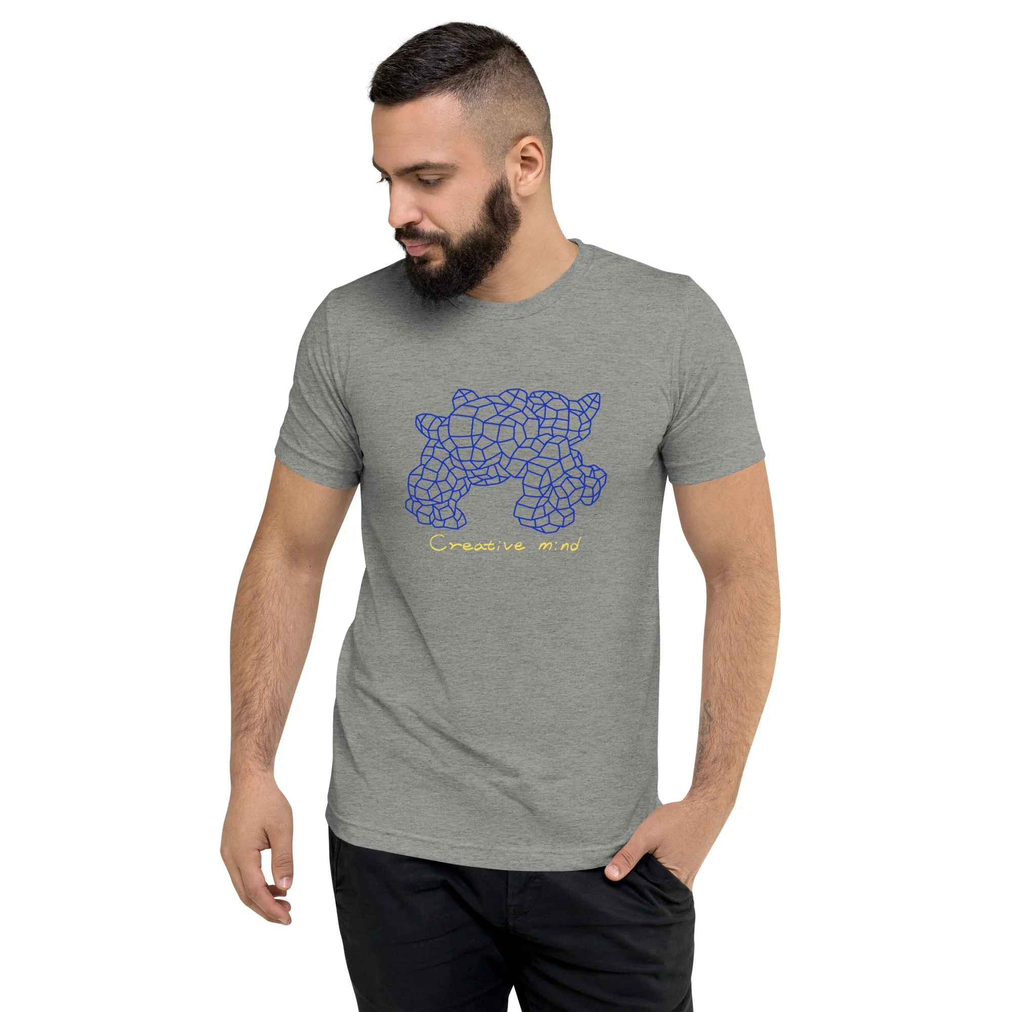 Insook Hwang's art_Net_Blue Dino #1_Short sleeve t-shirt_DTG#1 (Four colors)
