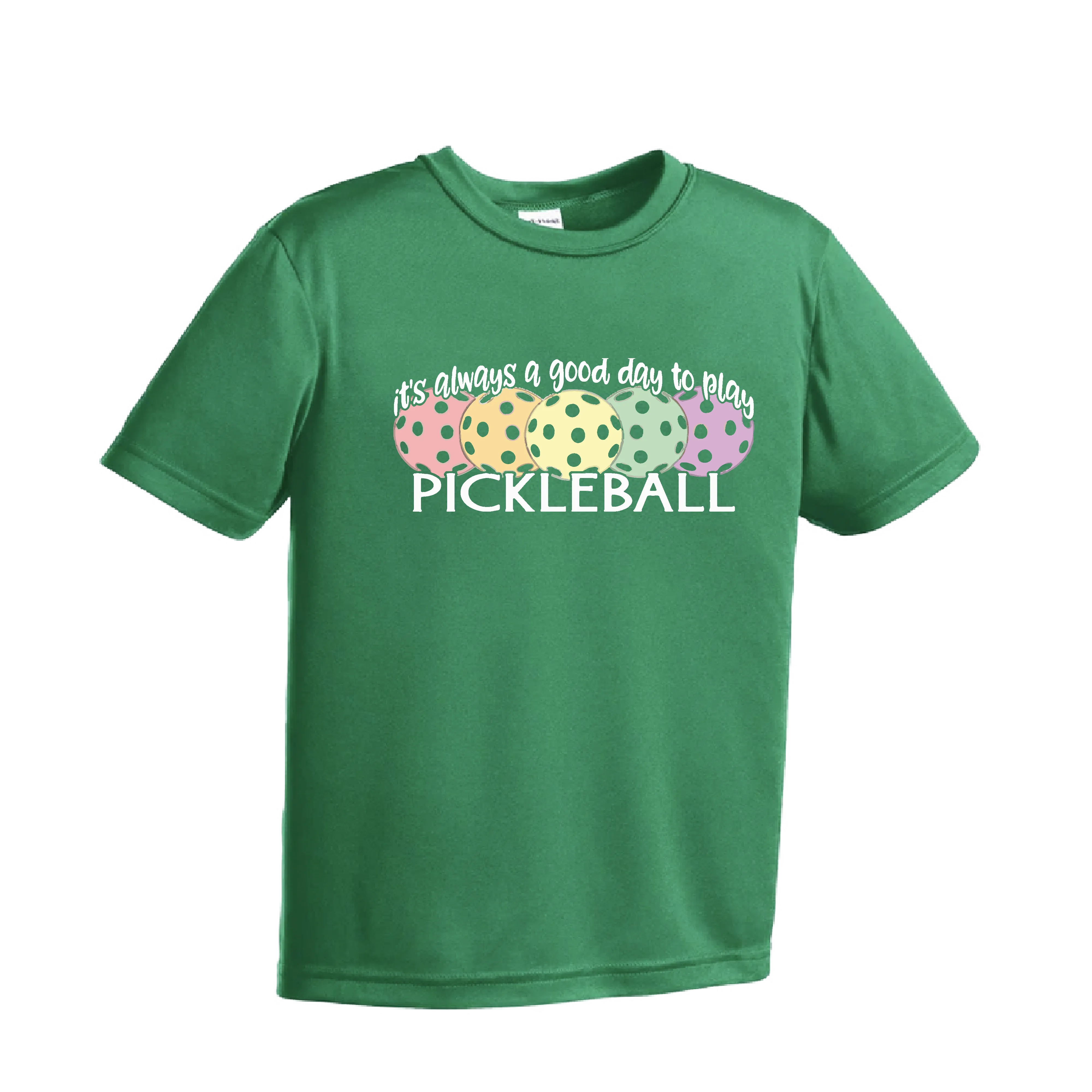 It's Always a Good Day to Play Pickleball | Youth Short Sleeve Pickleball Shirts | 100% Polyester