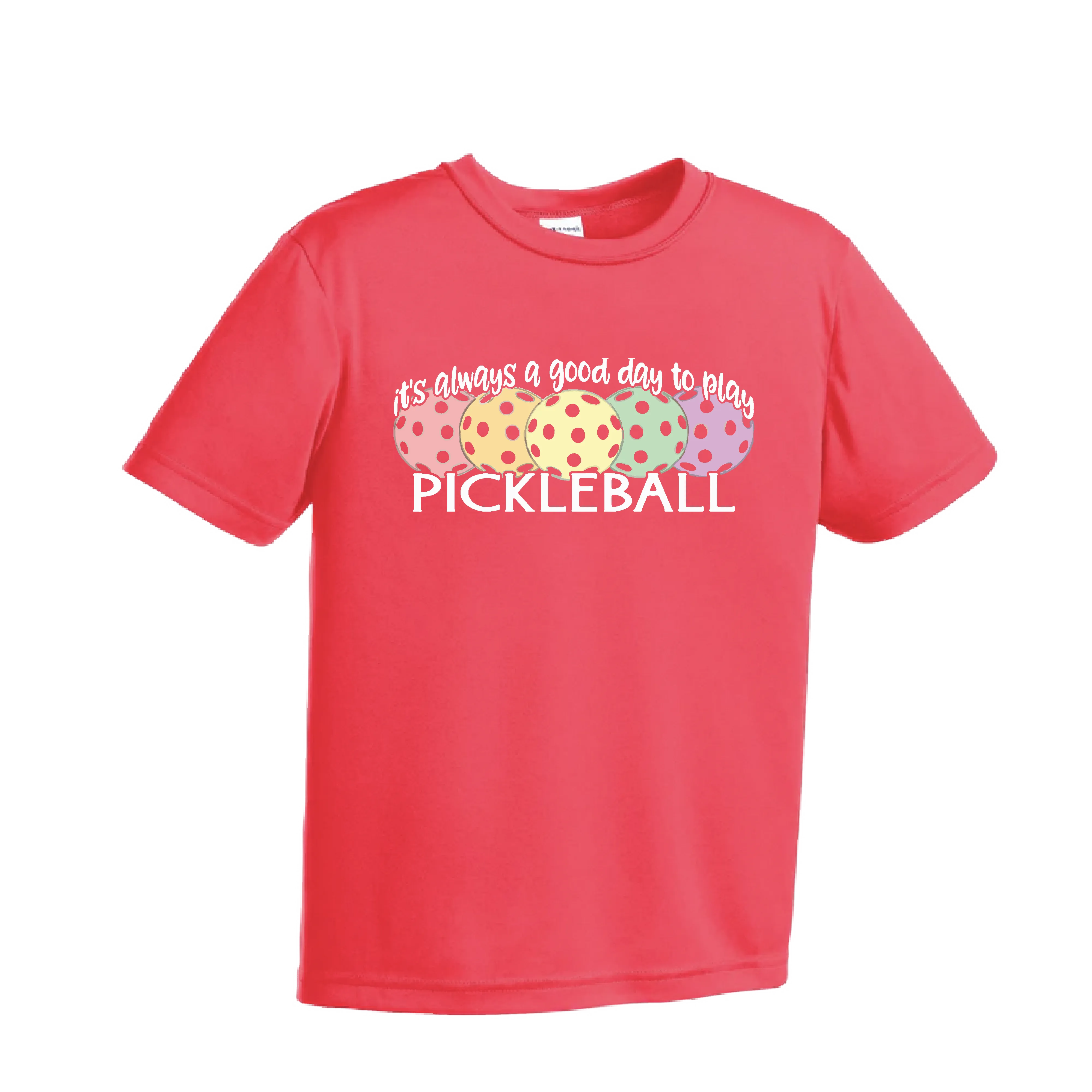 It's Always a Good Day to Play Pickleball | Youth Short Sleeve Pickleball Shirts | 100% Polyester