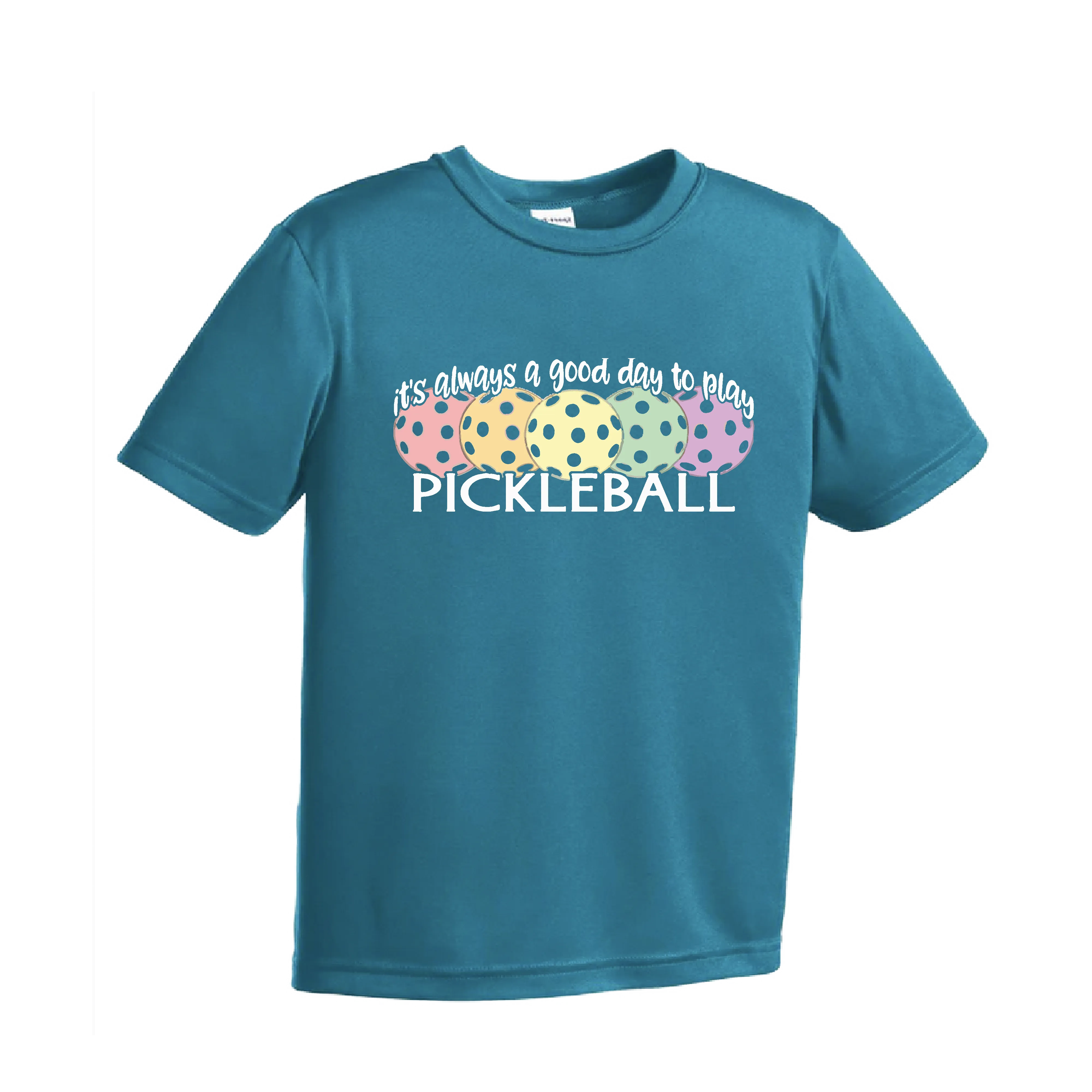 It's Always a Good Day to Play Pickleball | Youth Short Sleeve Pickleball Shirts | 100% Polyester