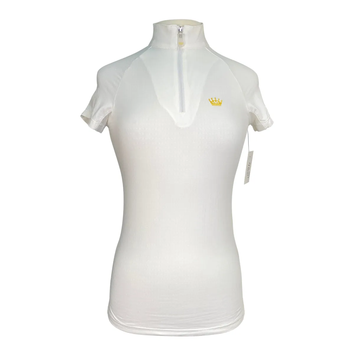 Kastel 'Charlotte' Signature Short Sleeve Shirt in White - Women's Small