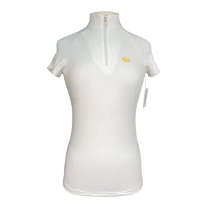 Kastel 'Charlotte' Signature Short Sleeve Shirt in White - Women's Small