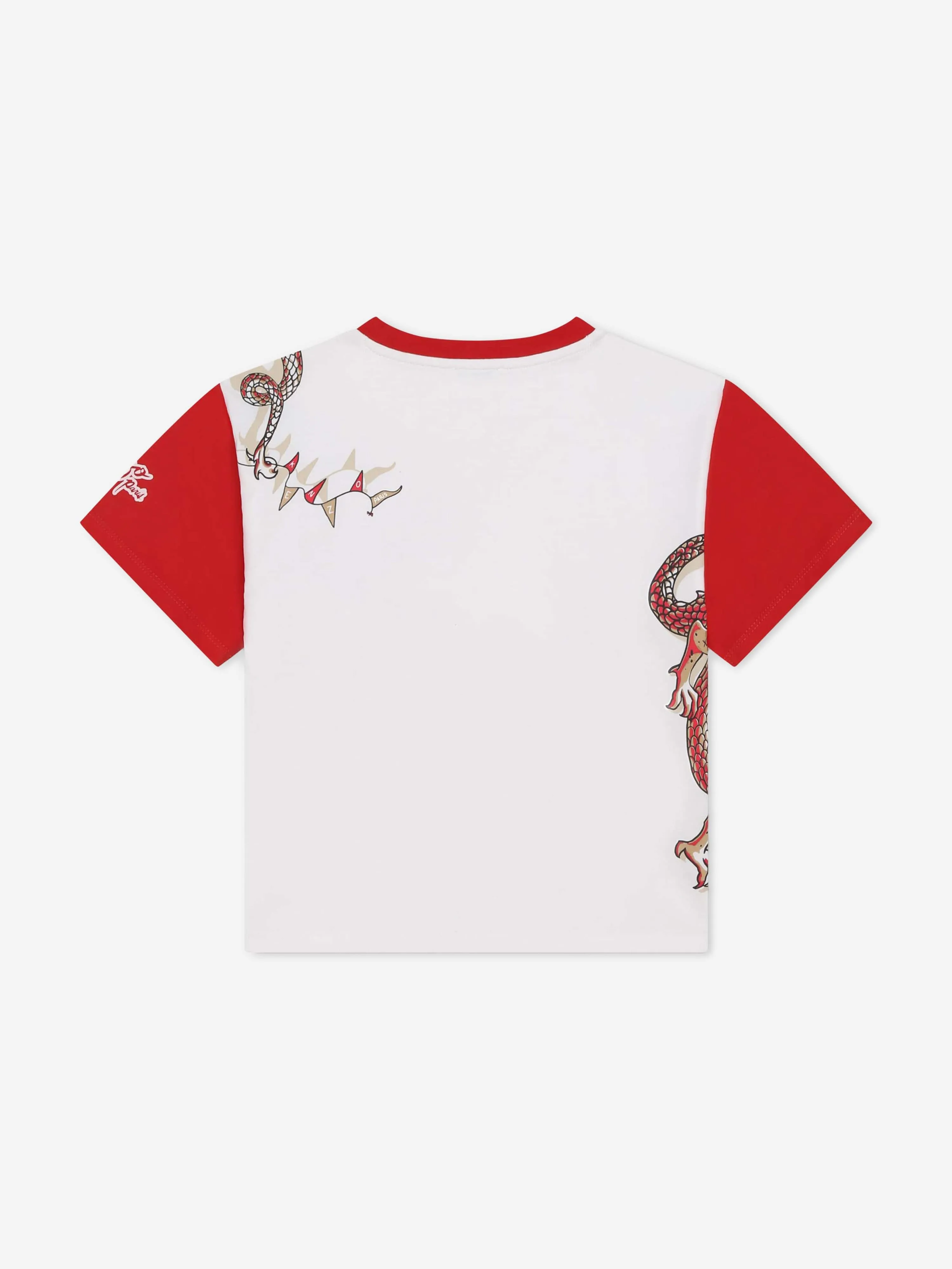KENZO Kids Chinese New Year Dragon T-Shirt in Ivory