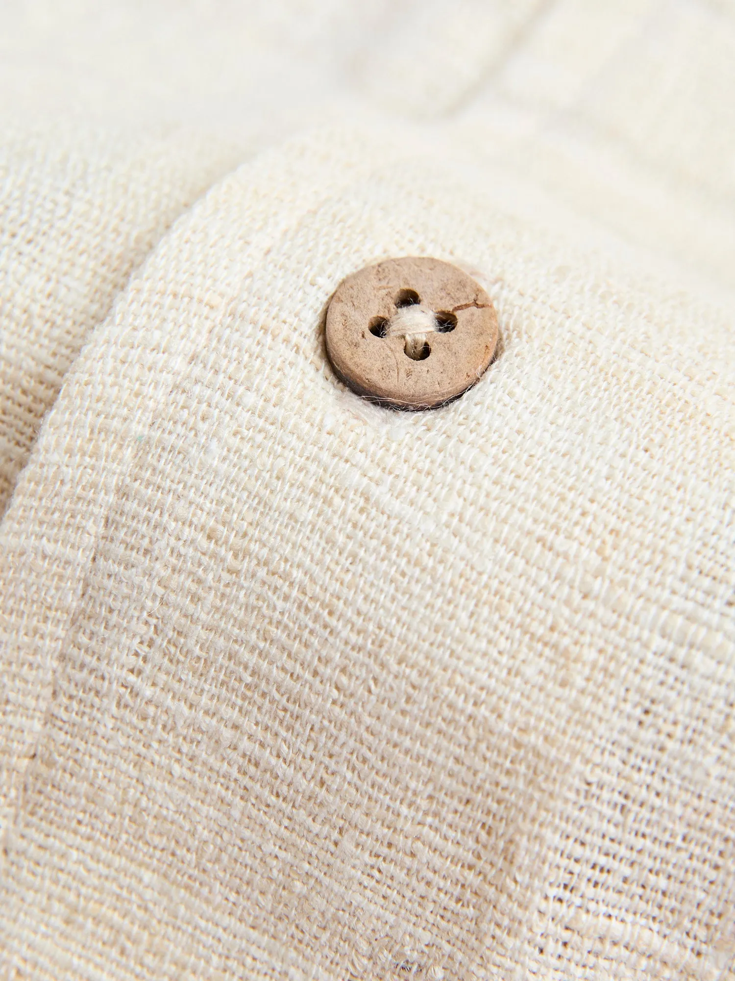 Leisure Shirt in Ivory Handloom Silk