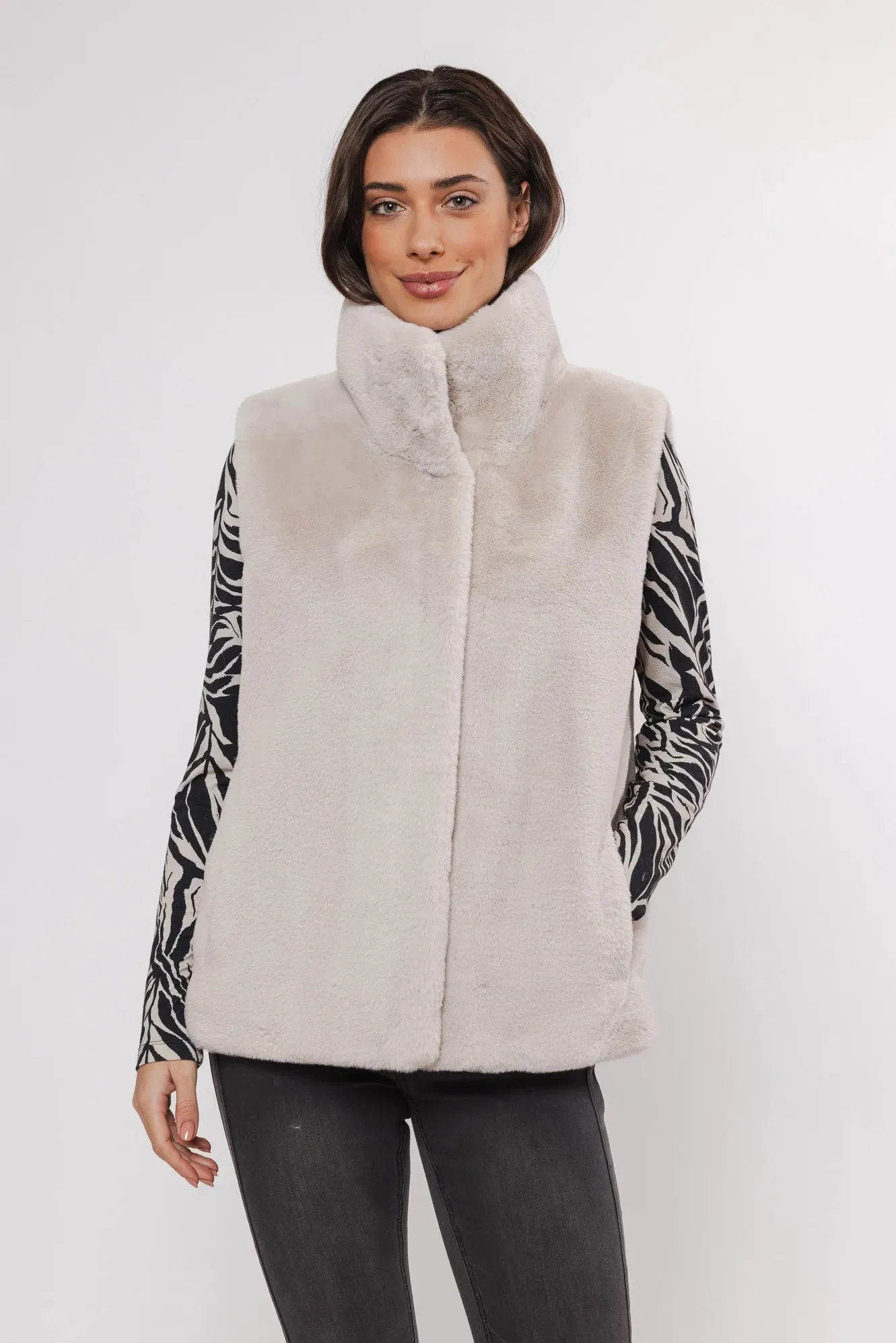 Lison Short Waistcoat - Birch
