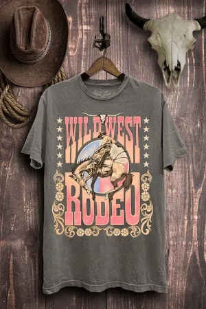 Lotus Fashion Wild West Rodeo Graphic Top