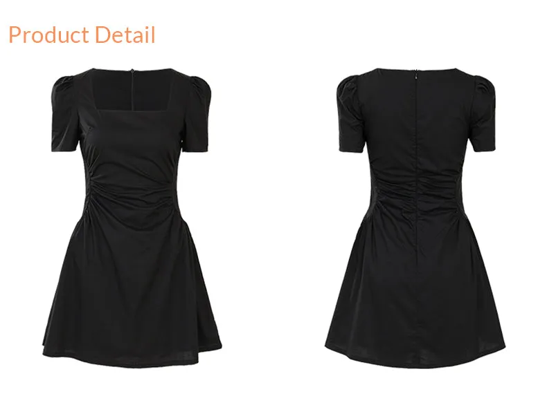 Lucy black mini dress