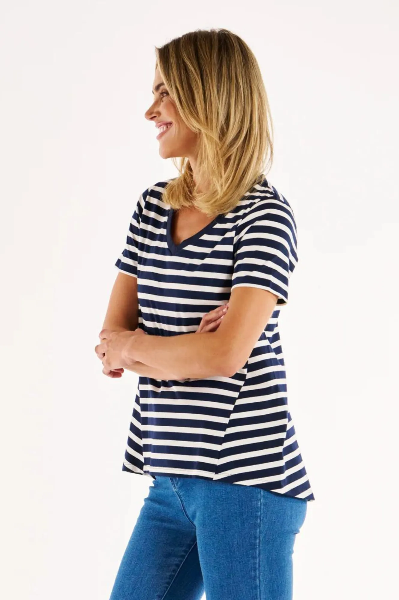 Luella Tee Shirt - Navy Stripe
