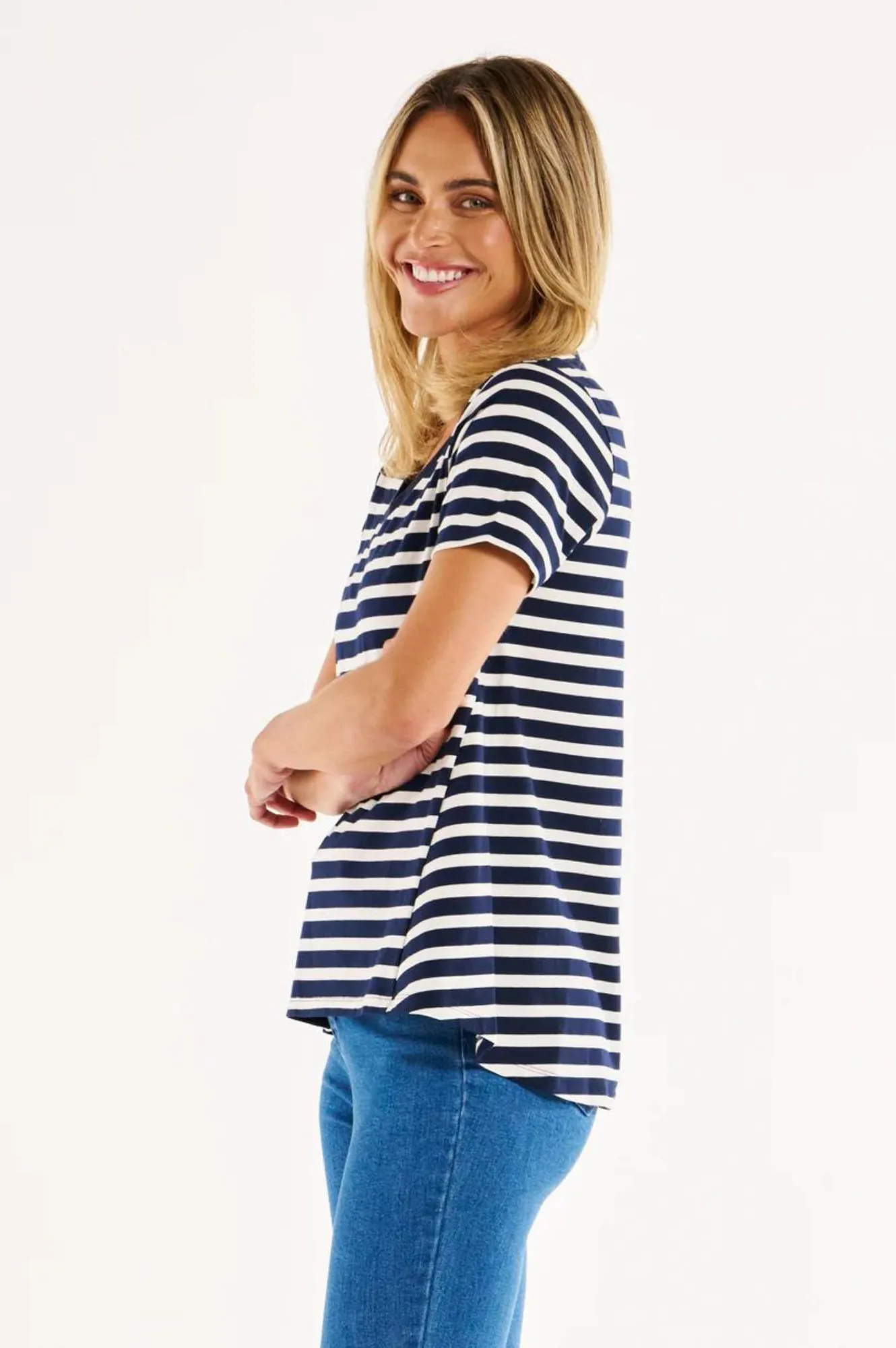 Luella Tee Shirt - Navy Stripe