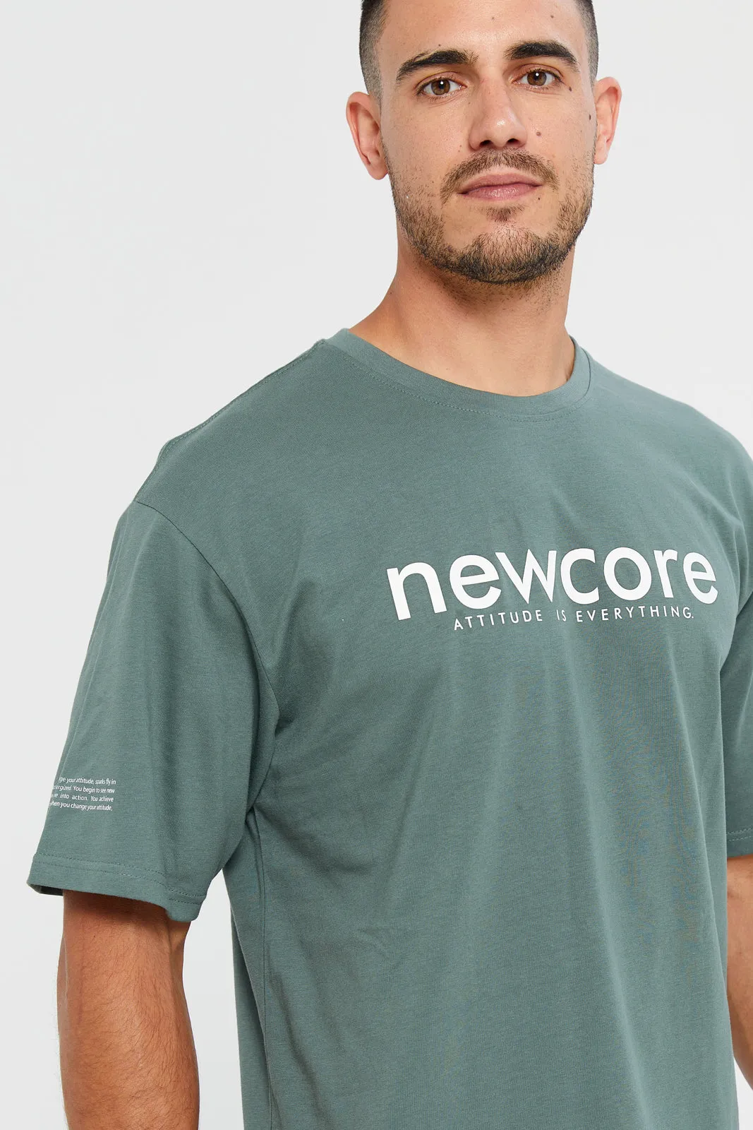 Men Green Printed Active T-Shirt