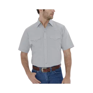 Men's Ely Cattleman Short Sleeve Solid Western Snap Shirt
