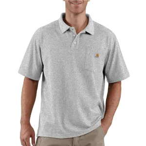 Men's Loose Fit Midweight Short-Sleeve Pocket Polo
