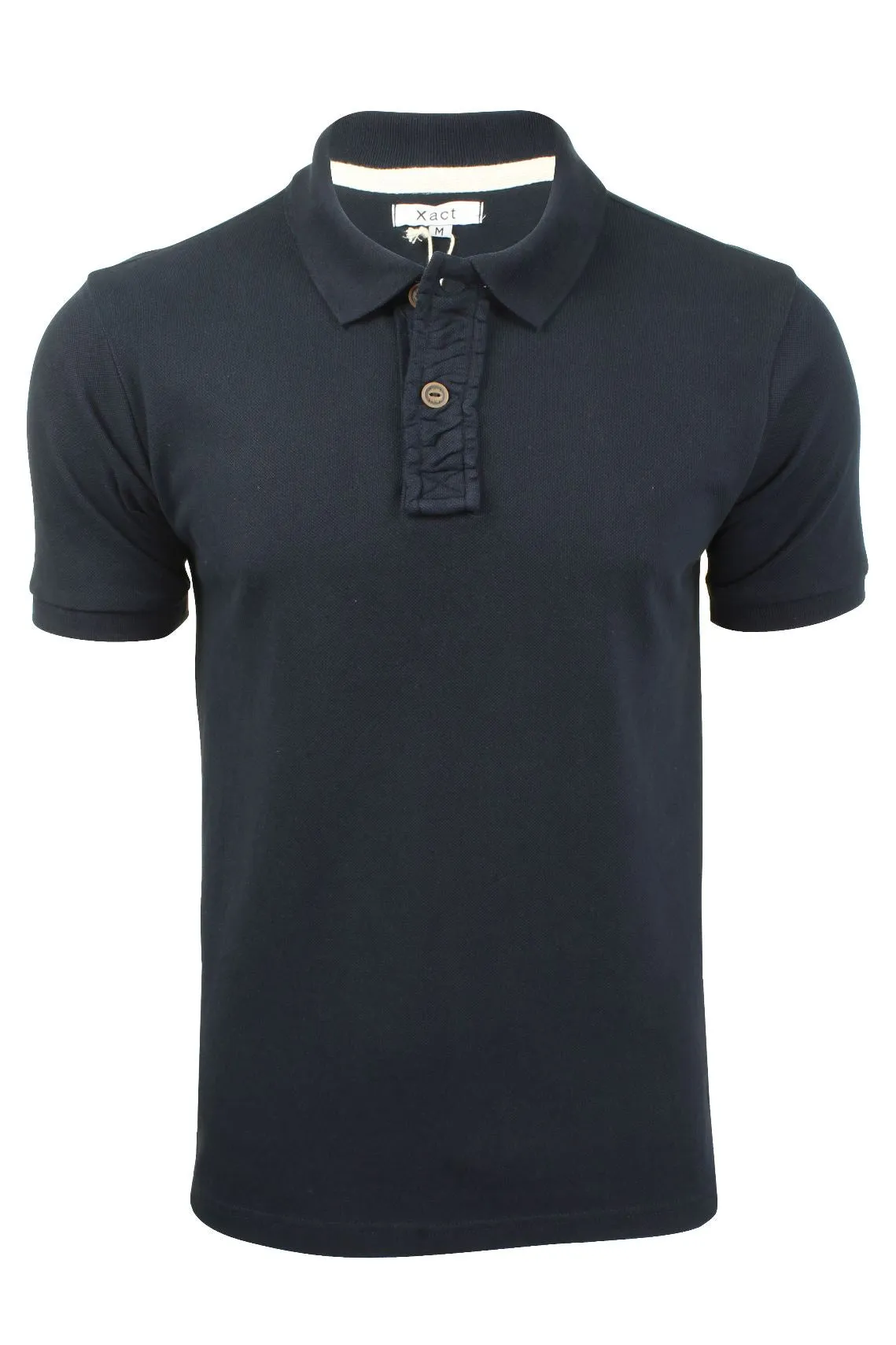 Mens Pique Polo T-Shirt by Xact - Short Sleeved (Marl Grey)