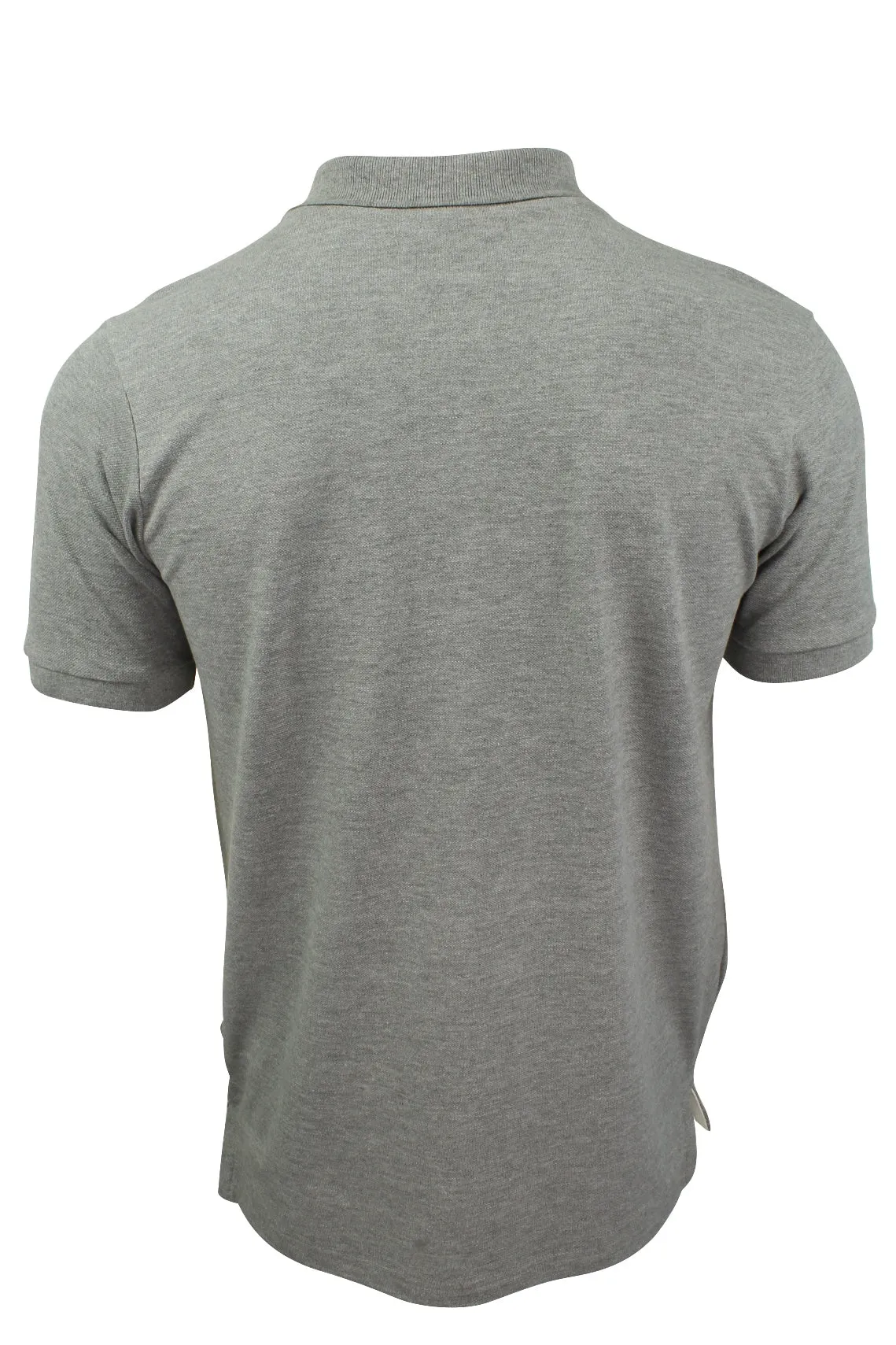 Mens Pique Polo T-Shirt by Xact - Short Sleeved (Marl Grey)