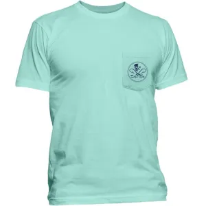 Men's Skull And Hooks Pocket Tee Shirt