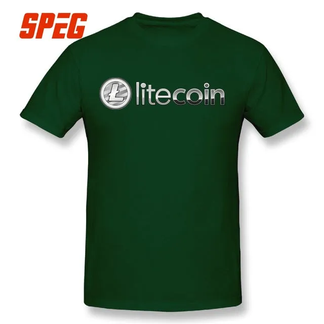 Mens T Shirts Litecoin 2018 100% Cotton free shippng