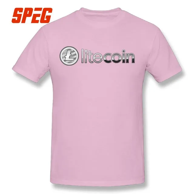 Mens T Shirts Litecoin 2018 100% Cotton free shippng