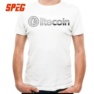 Mens T Shirts Litecoin 2018 100% Cotton free shippng