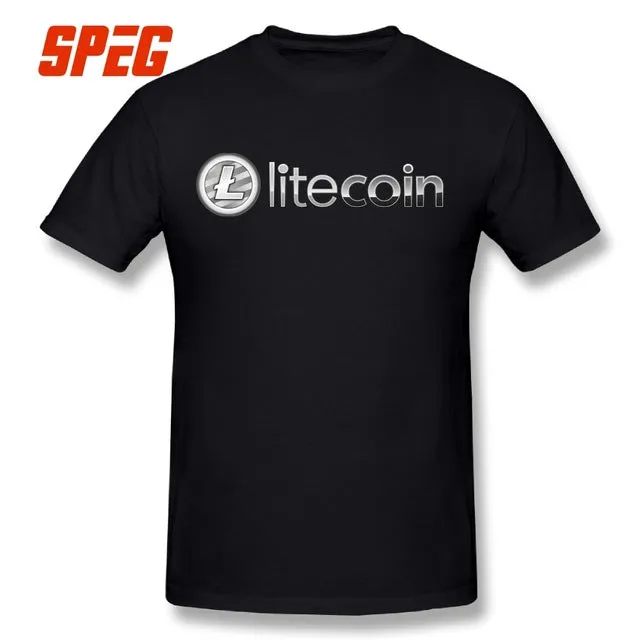 Mens T Shirts Litecoin 2018 100% Cotton free shippng