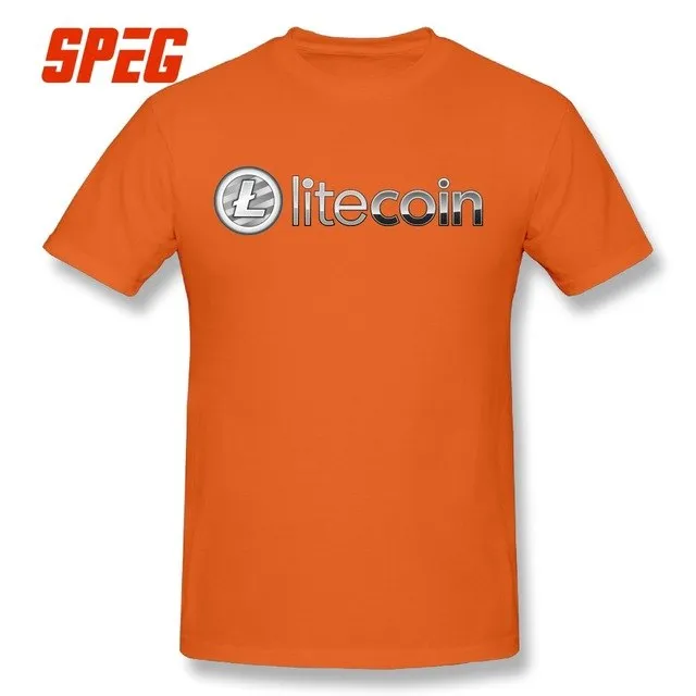 Mens T Shirts Litecoin 2018 100% Cotton free shippng