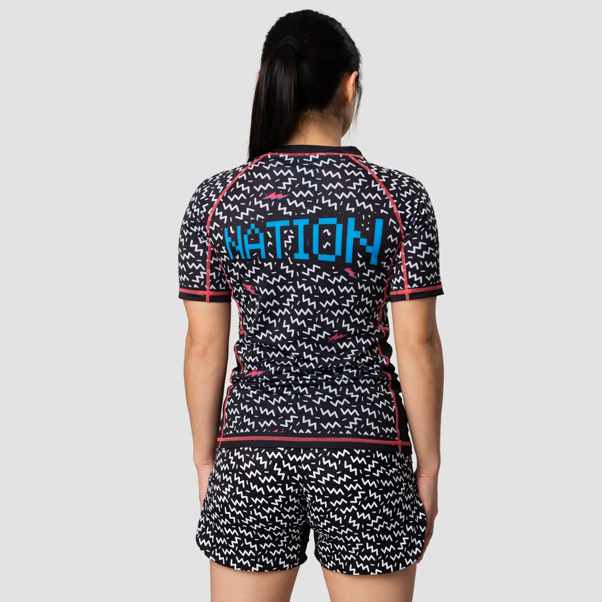 Nation Athletic "90s Babies V2" Women's Rash Guard