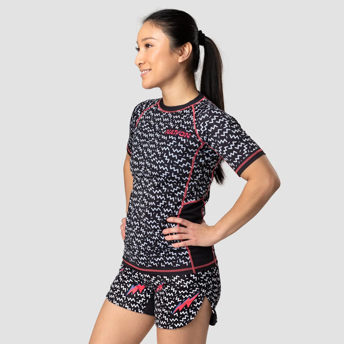 Nation Athletic "90s Babies V2" Women's Rash Guard