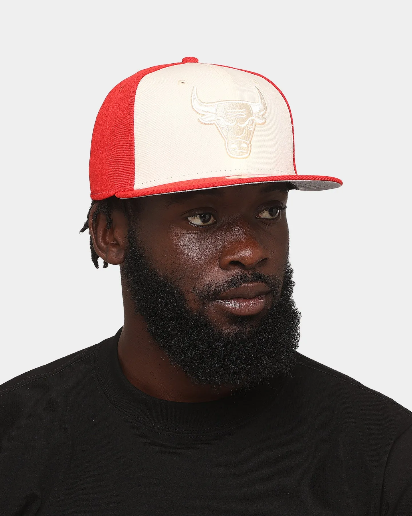 New Era Chicago Bulls 'Tonal Two-Tone' 59FIFTY Fitted Light Beige
