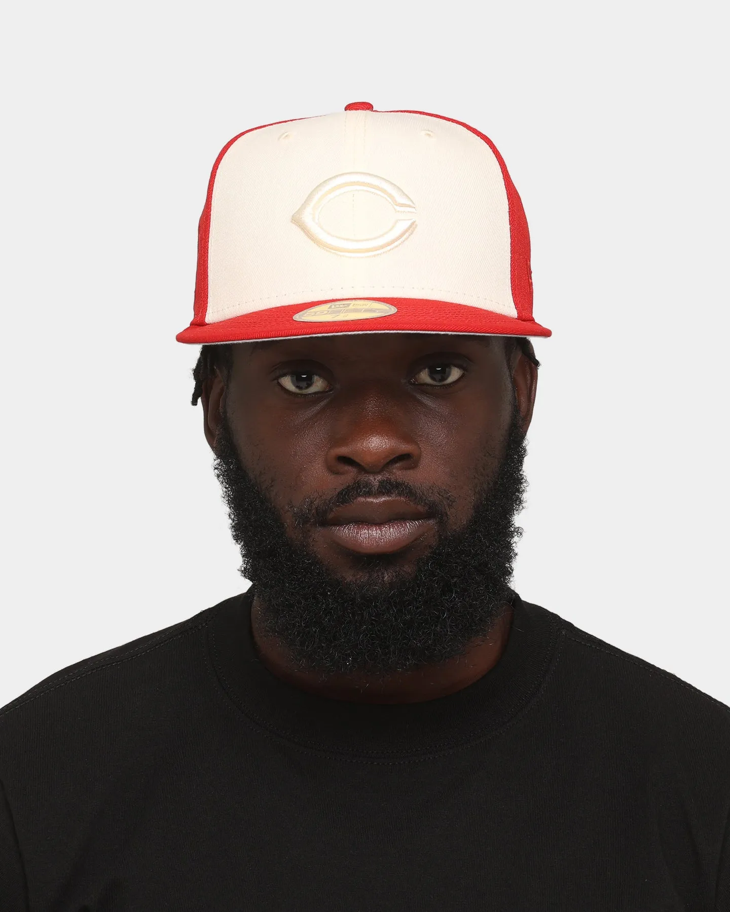 New Era Cincinatti Reds 'Tonal Two-Tone' 59FIFTY Fitted Light Beige