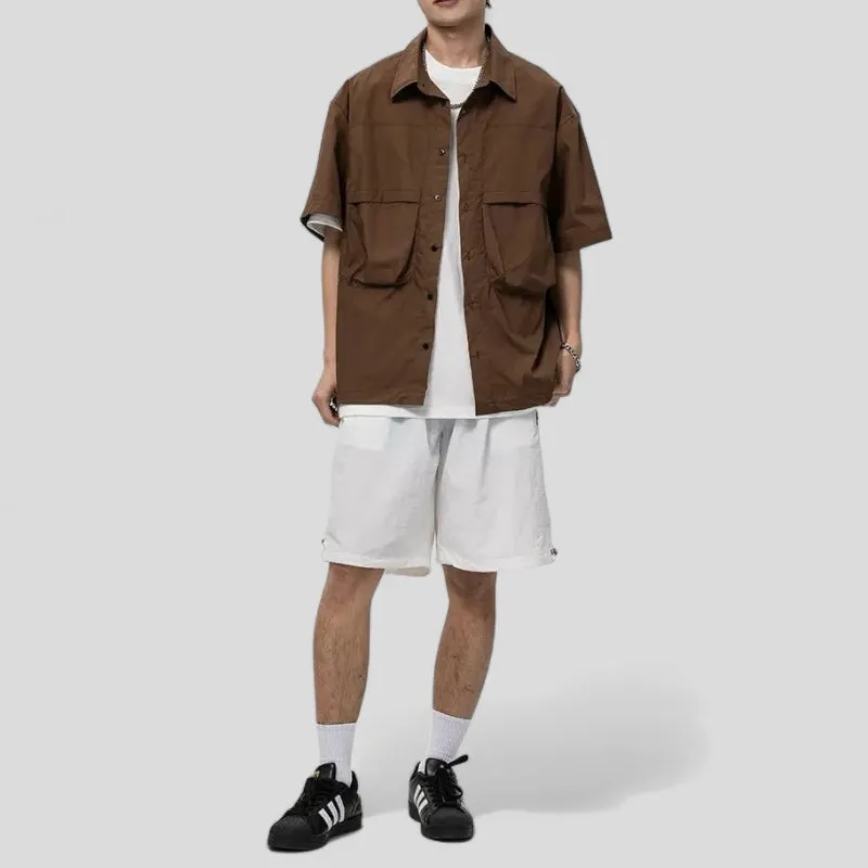 Outdoor boxy cargo shirt