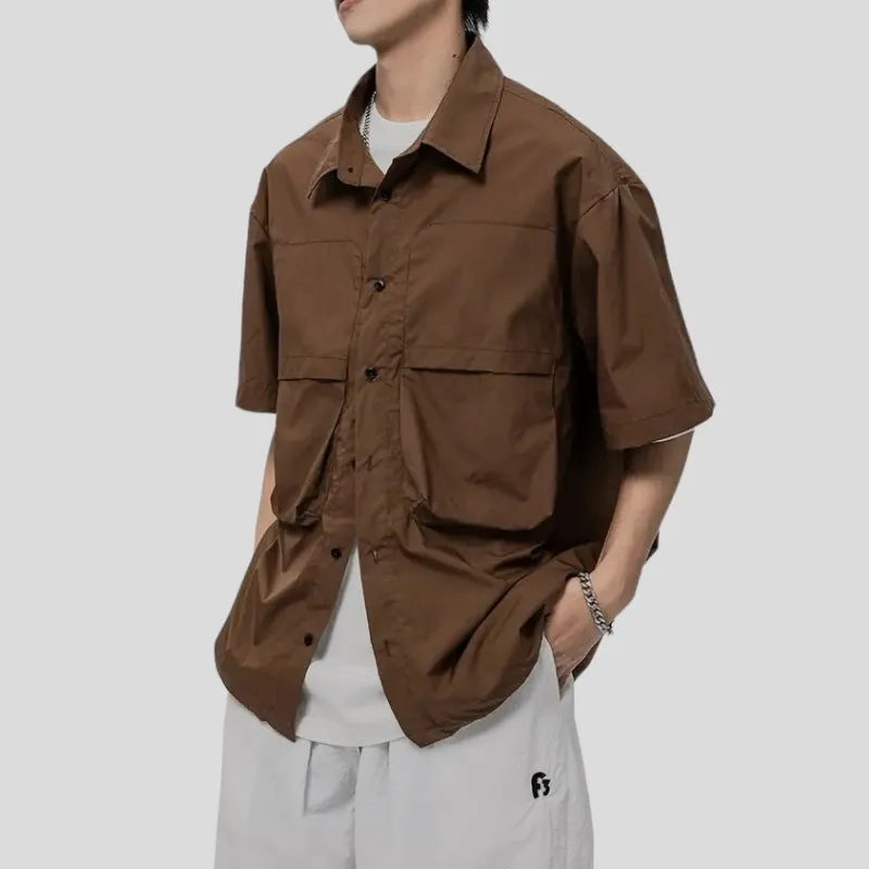 Outdoor boxy cargo shirt